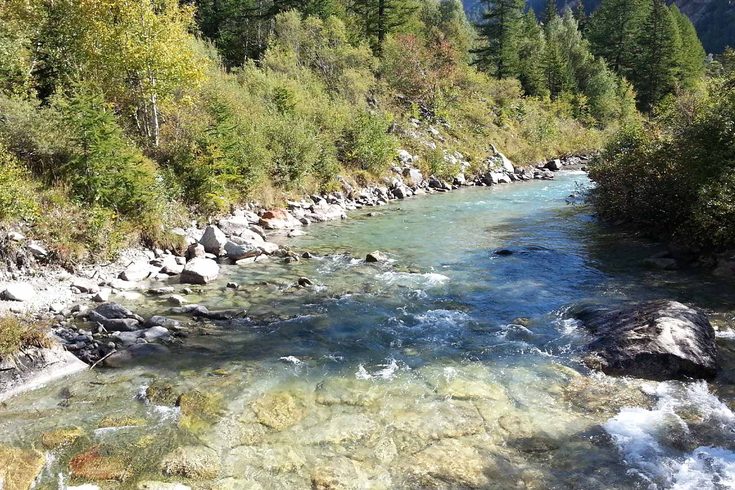 Discesa in kayak nella Dora di Ferret 28 agosto 2021